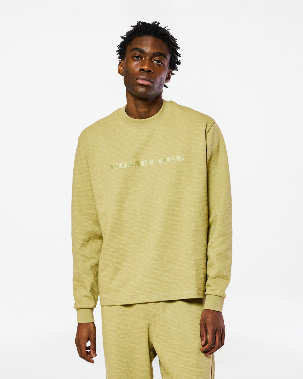 T-SHIRT MANCHES LONGUES EARL GRAINE SWAMP GREEN