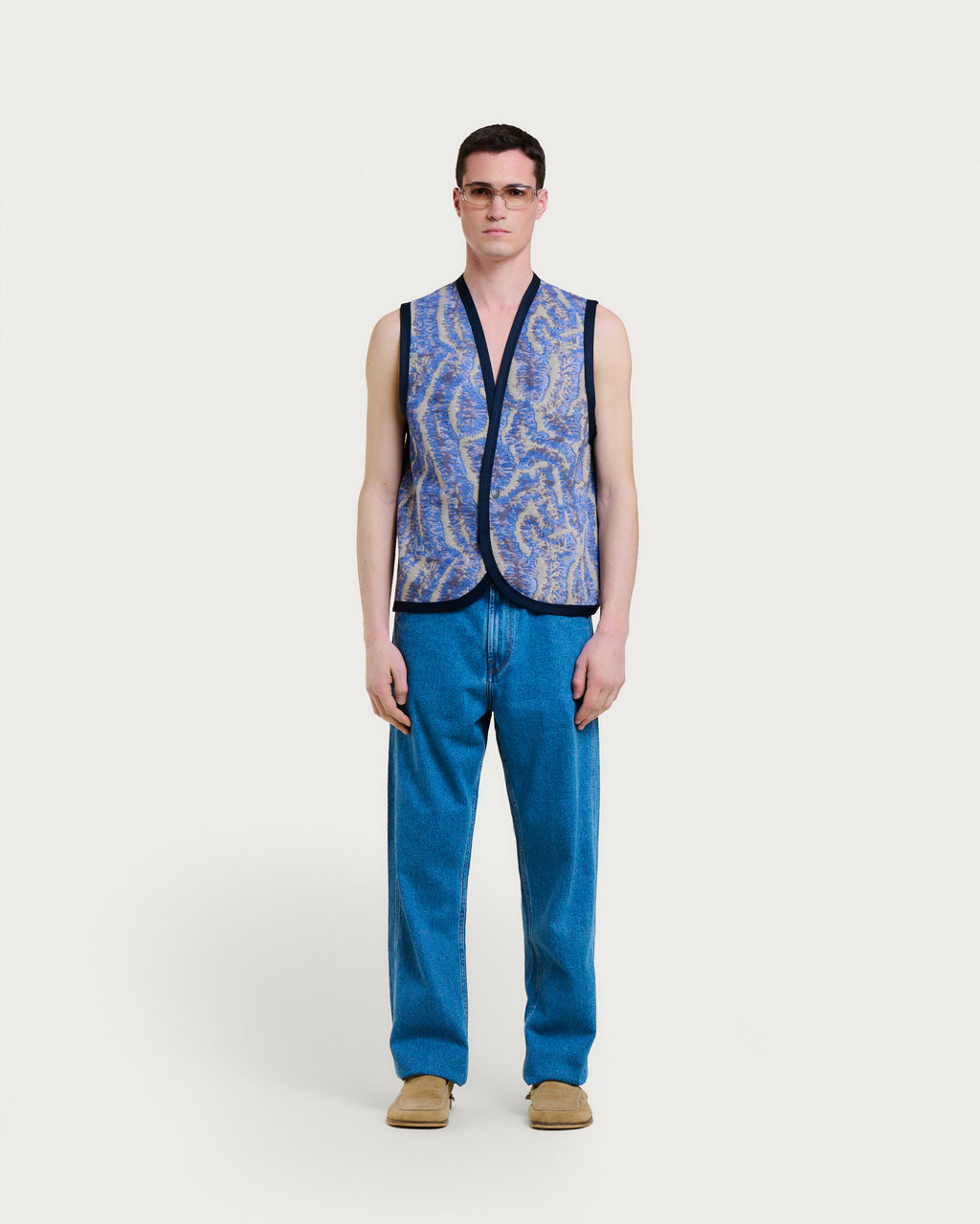 ELI CORAL BLUE MULTI JACKET