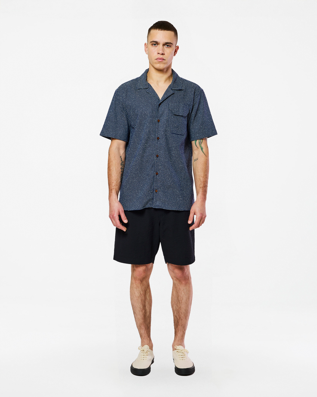 CHEMISE GUARDA CACTUS NAVY-WHITE