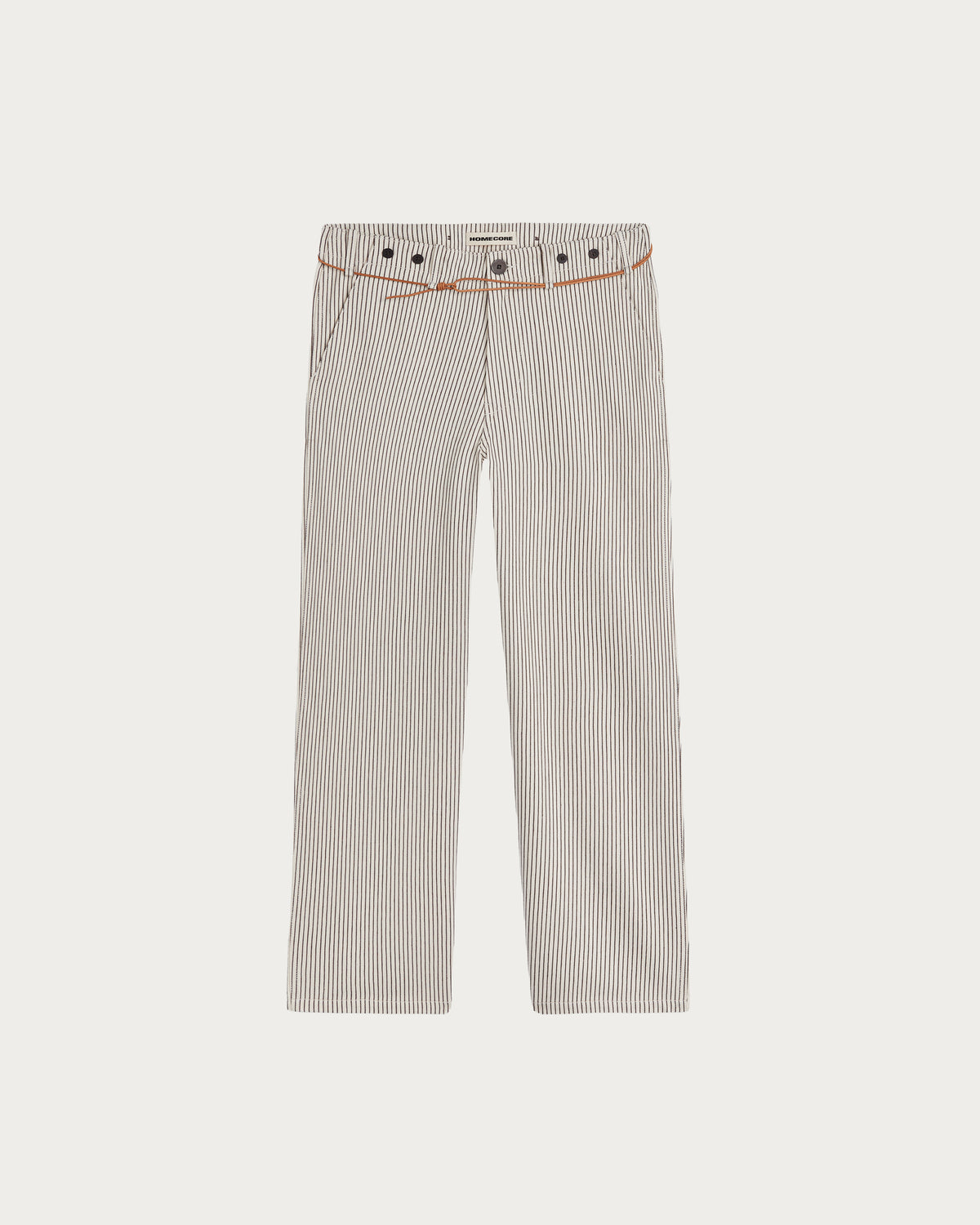HEMMING BROWN STRIPES TROUSERS