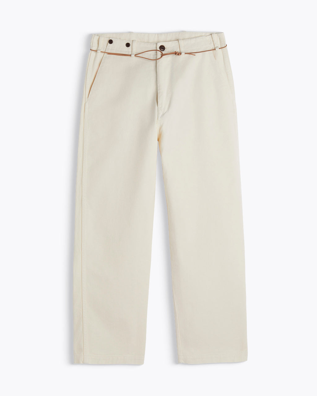 PANTALON HEMMING TAURUS LINEN WHITE