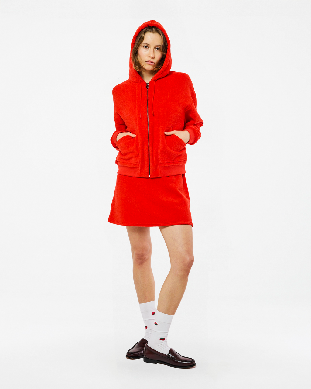 SWEAT À CAPUCHE HERA RED HEAT