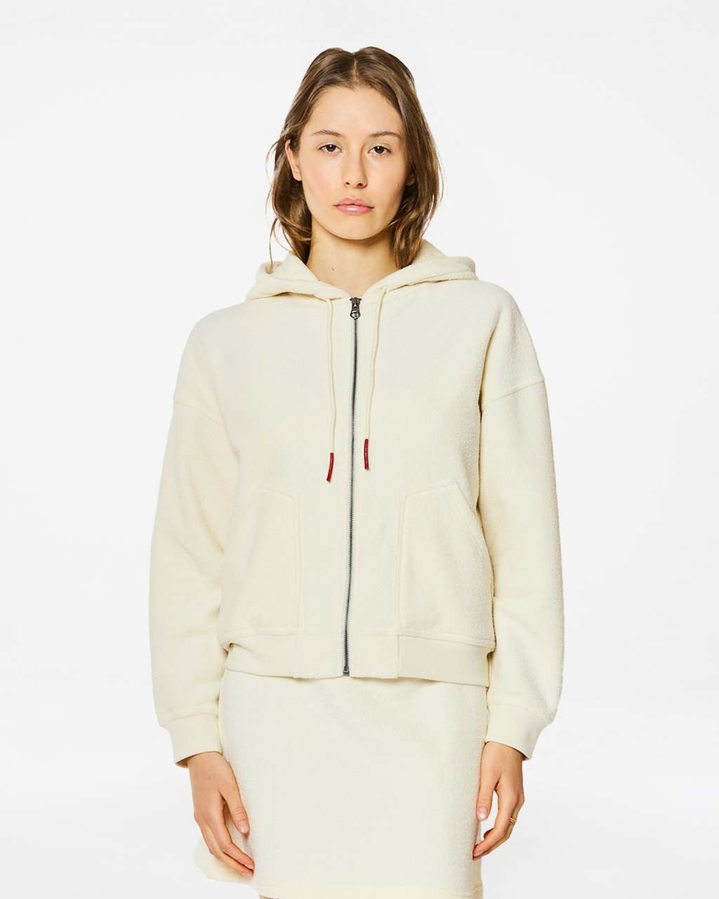 SWEAT À CAPUCHE HERA ECRU