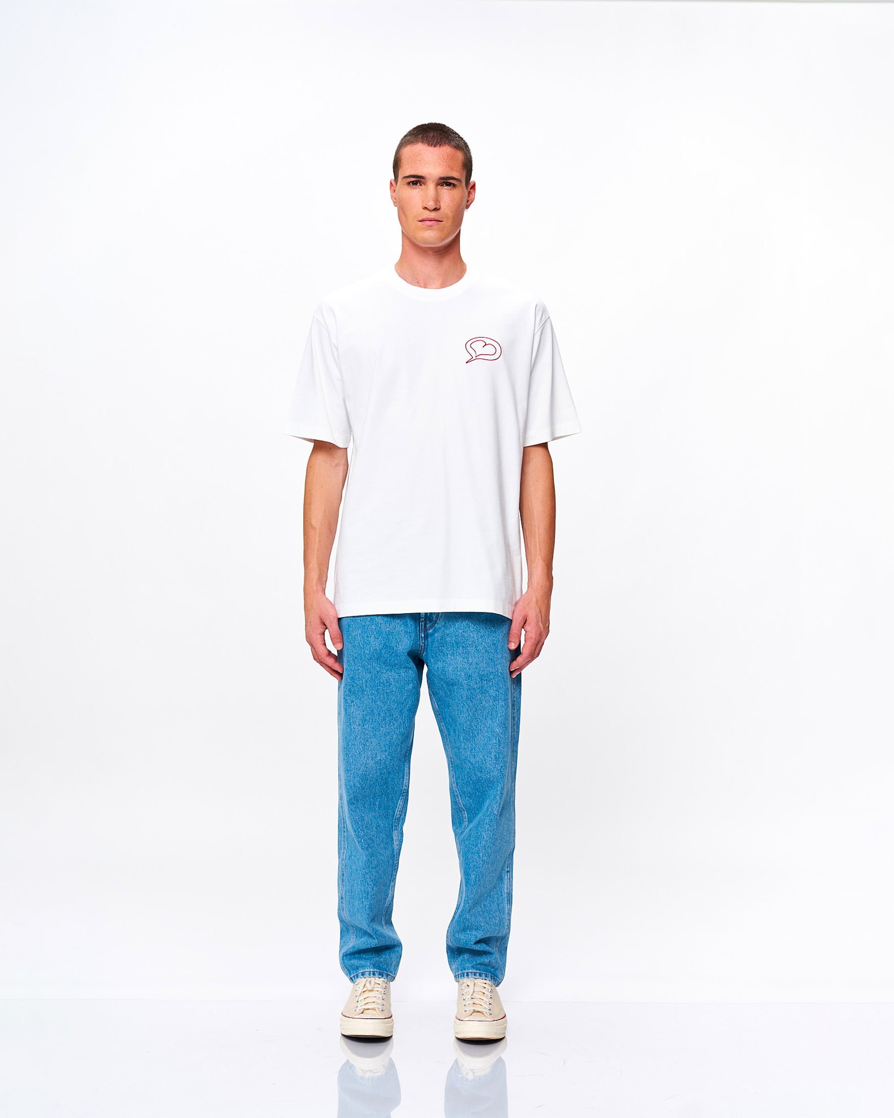 MKO BUBBLE TEE WHITE/RED