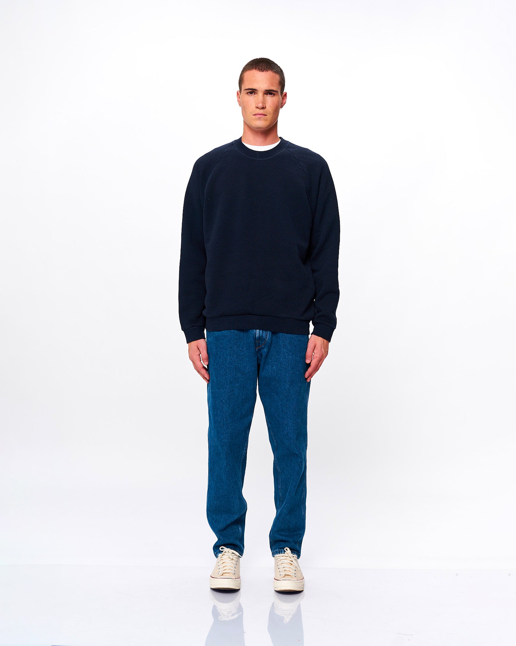 TERRY SWEAT NAVY