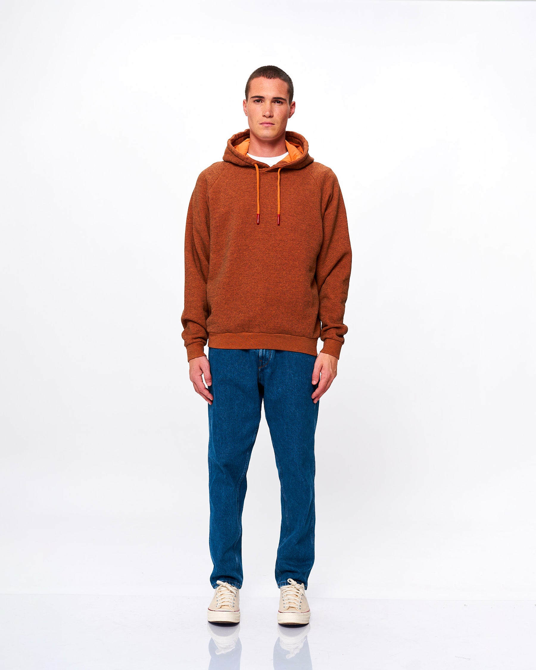 TERRY HOODIE PALE BRICK