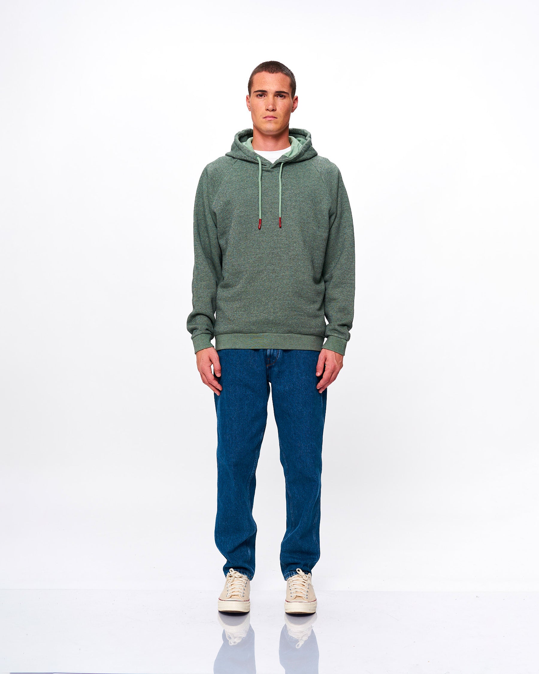 TERRY HOODIE GREEN SMOKE