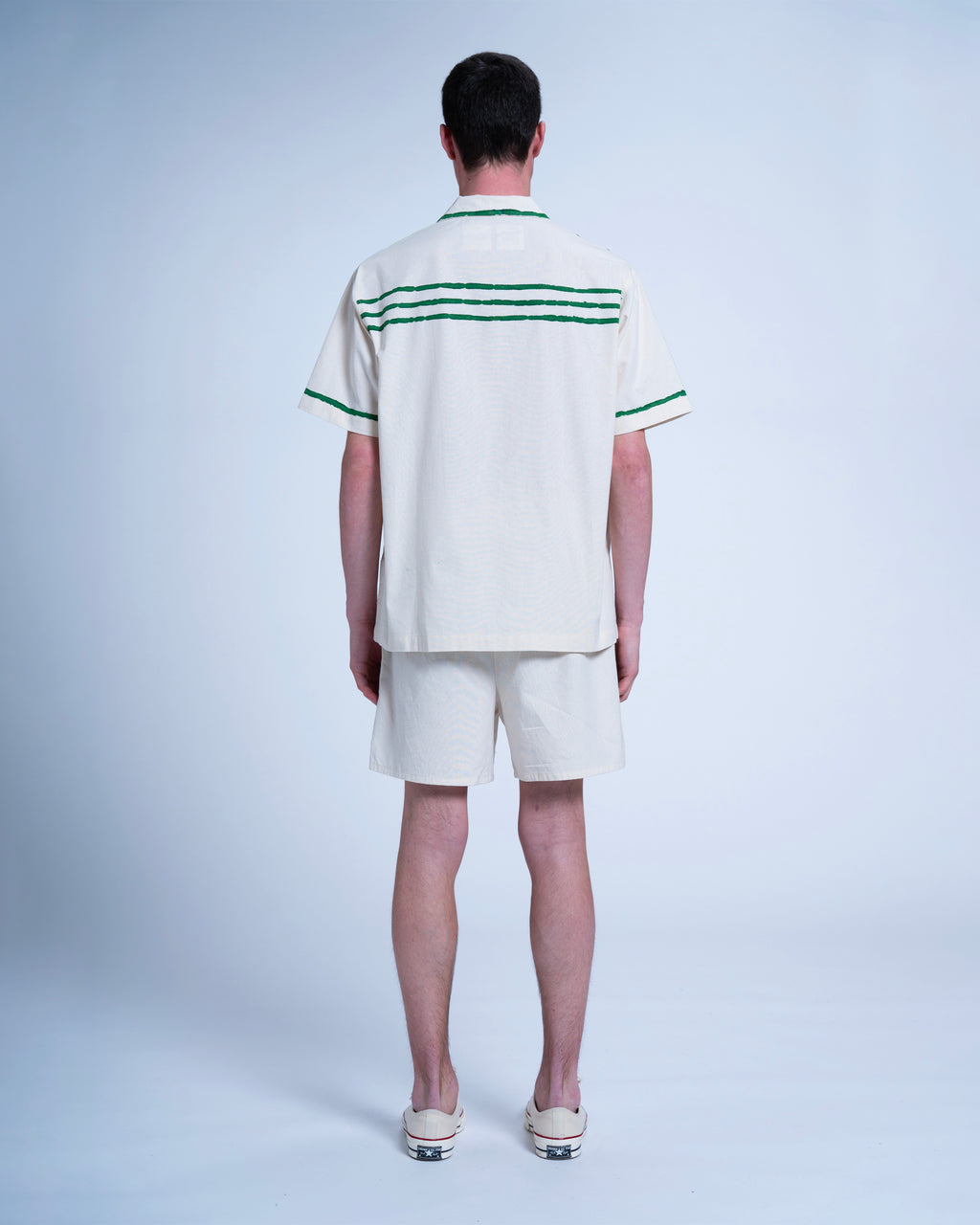 PRAIA GREEN STRIPES SHIRT