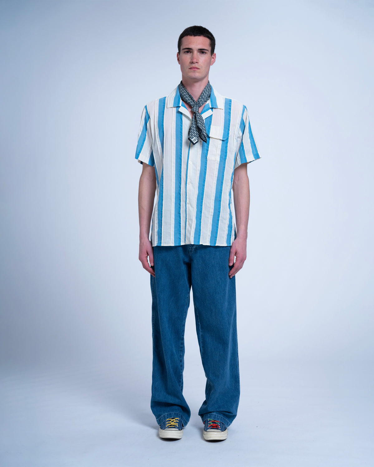 CHEMISE GUARDA BODRUM WHITE / NAVY