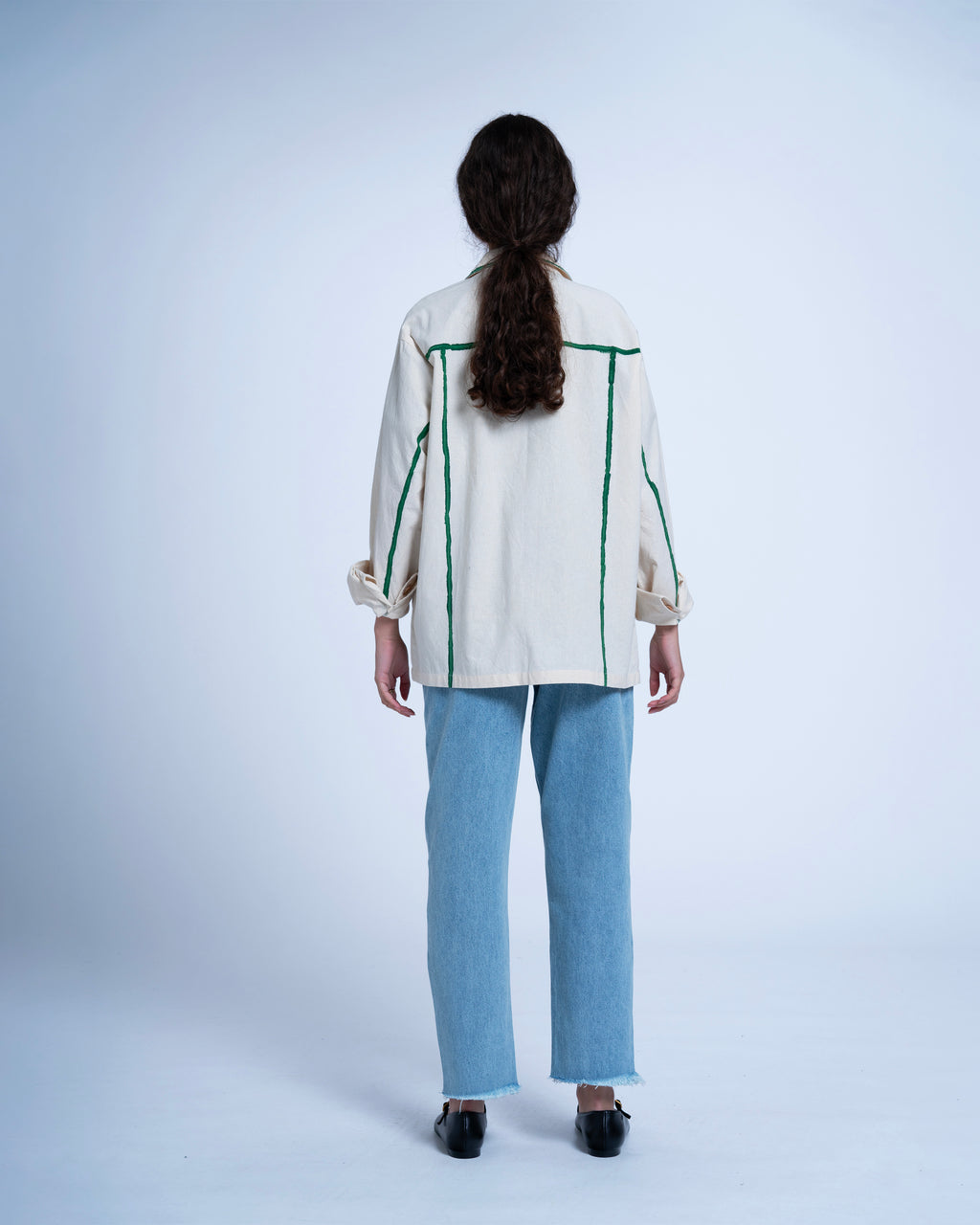 VESTE PERMAS GREEN STRIPES