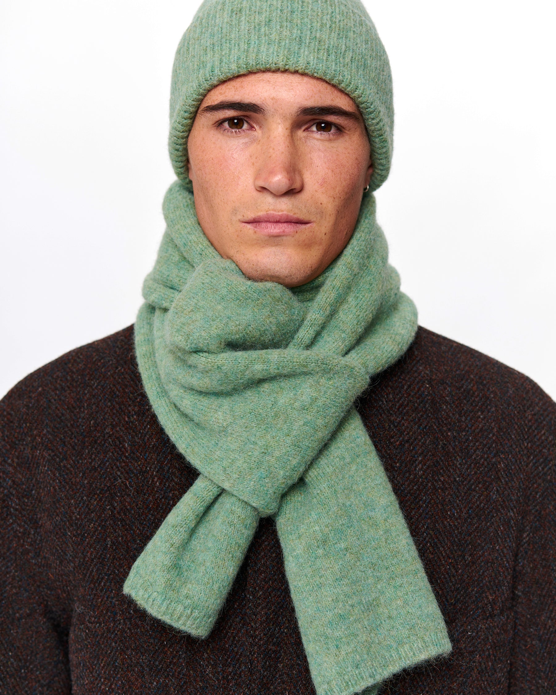 BABY SCARF GREEN SMOKE