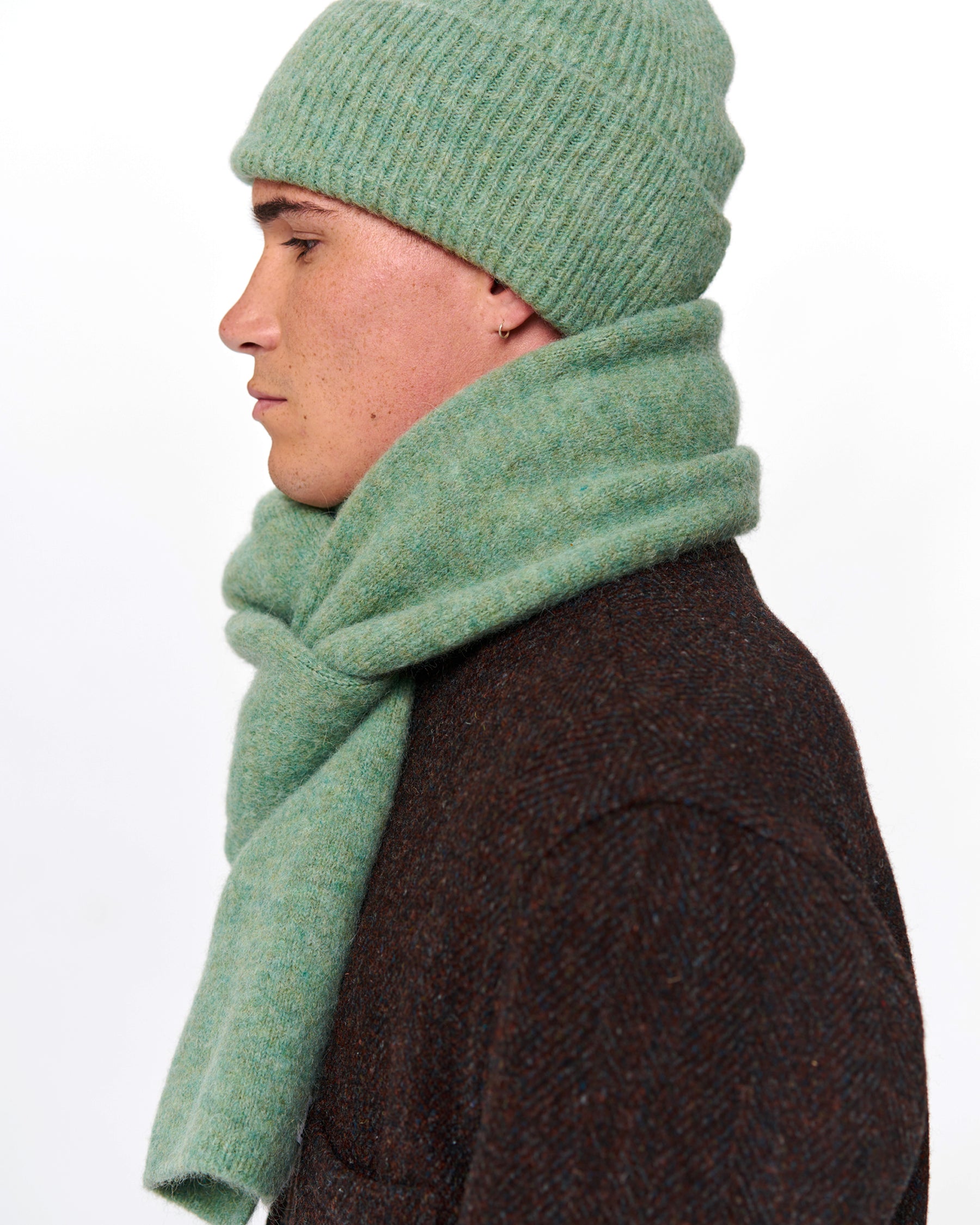 BABY SCARF GREEN SMOKE