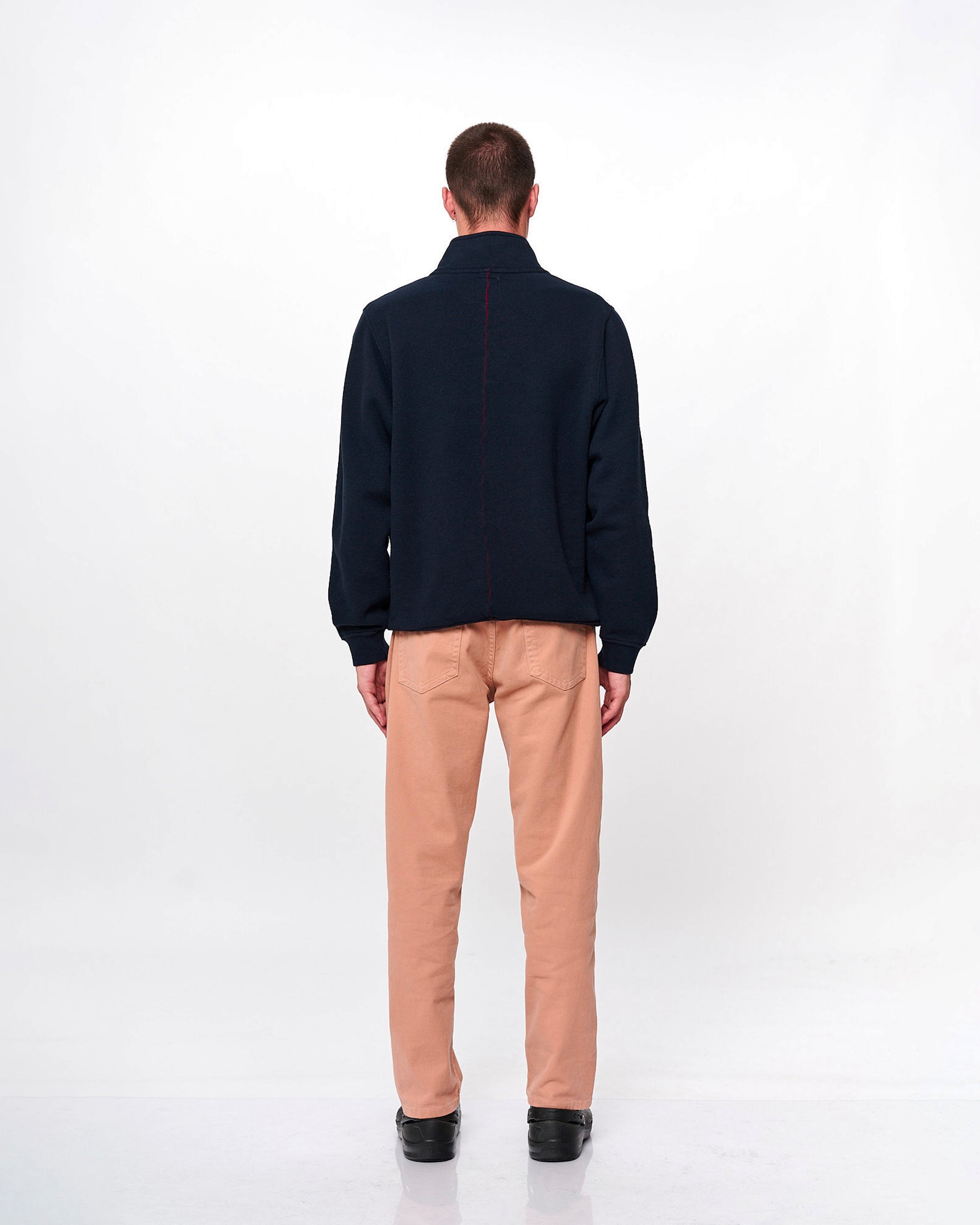 TERRY HALFZIP NAVY