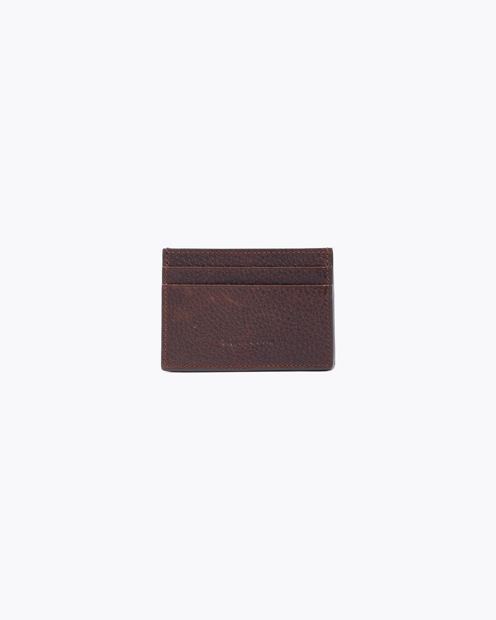PORTE CARTE EN CUIR DARK BROWN
