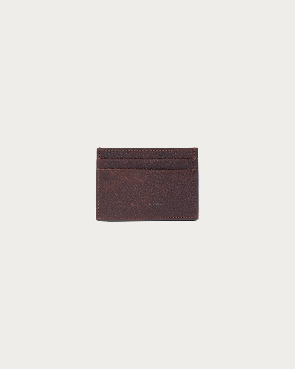 PORTE CARTE EN CUIR DARK BROWN