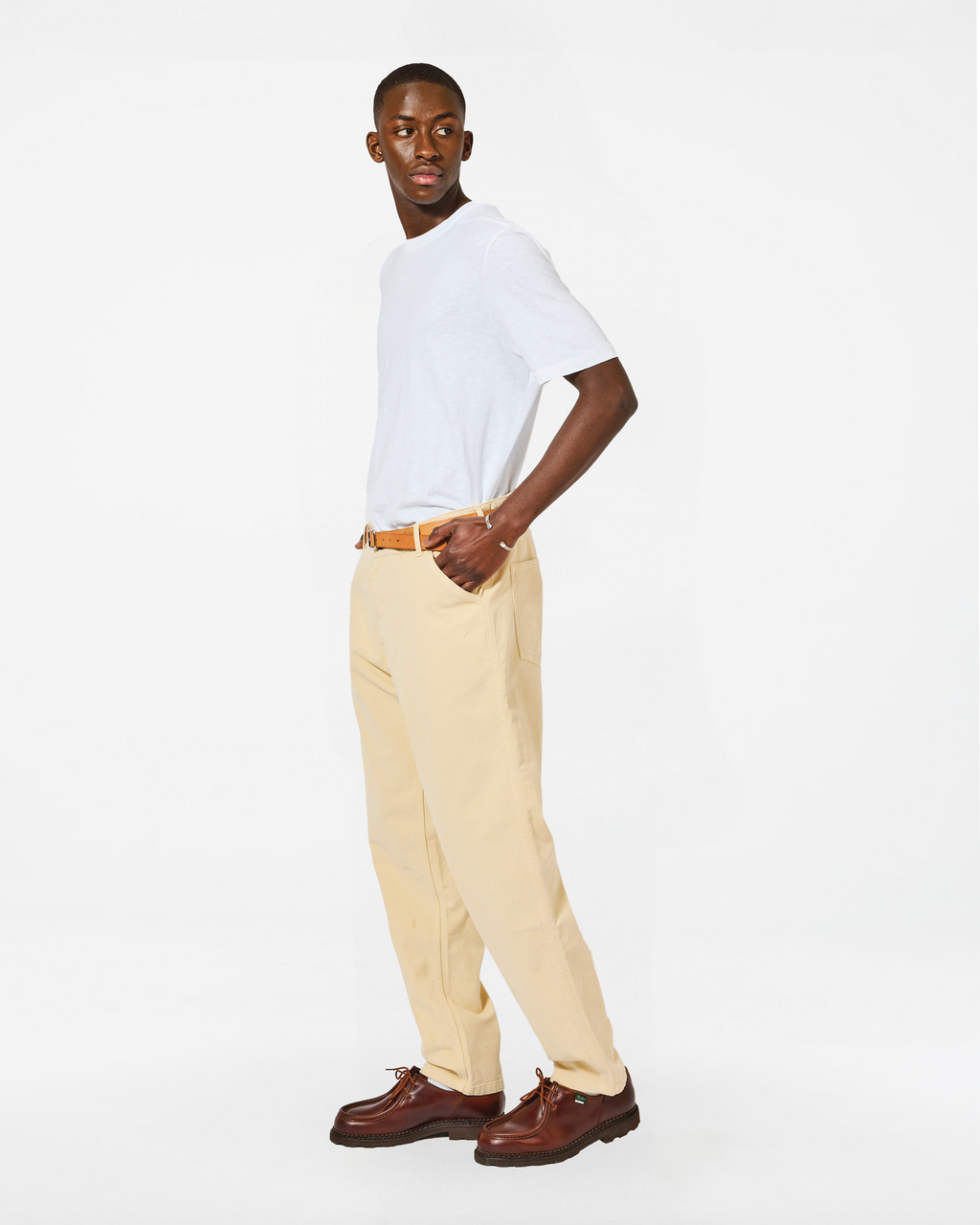 JABALI TWILL CREAM PANTS