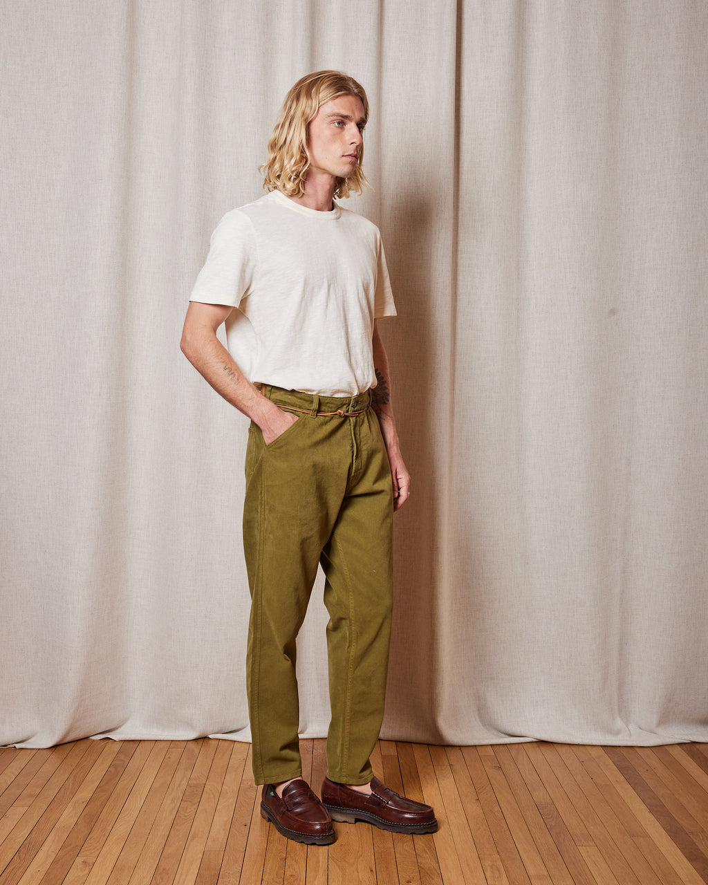 PANTALON JABALI TWILL LIZARD GREEN