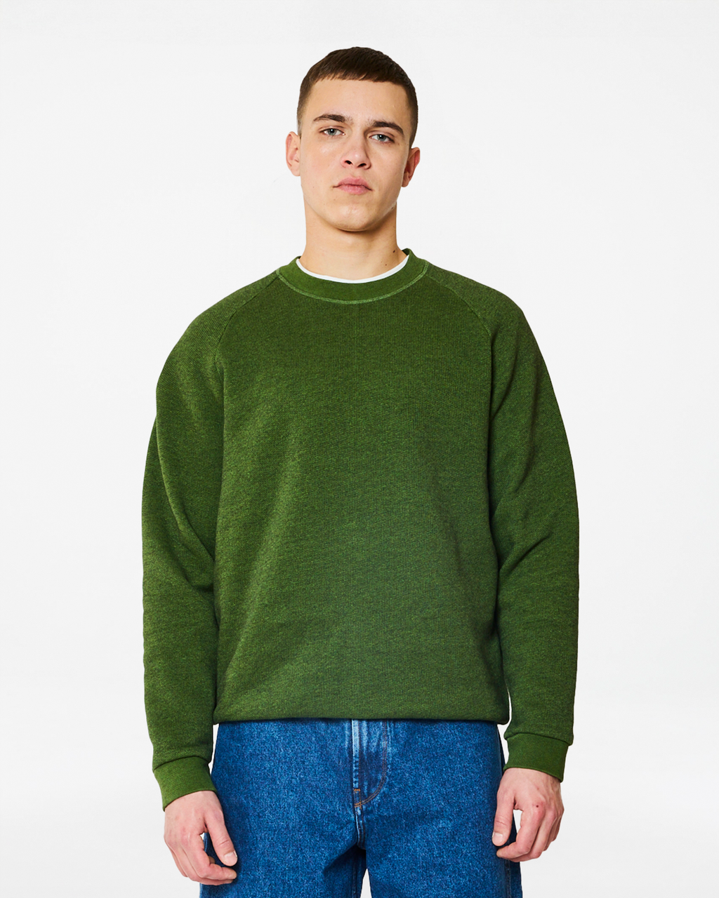 SWEATSHIRT TERRY BIG GREEN