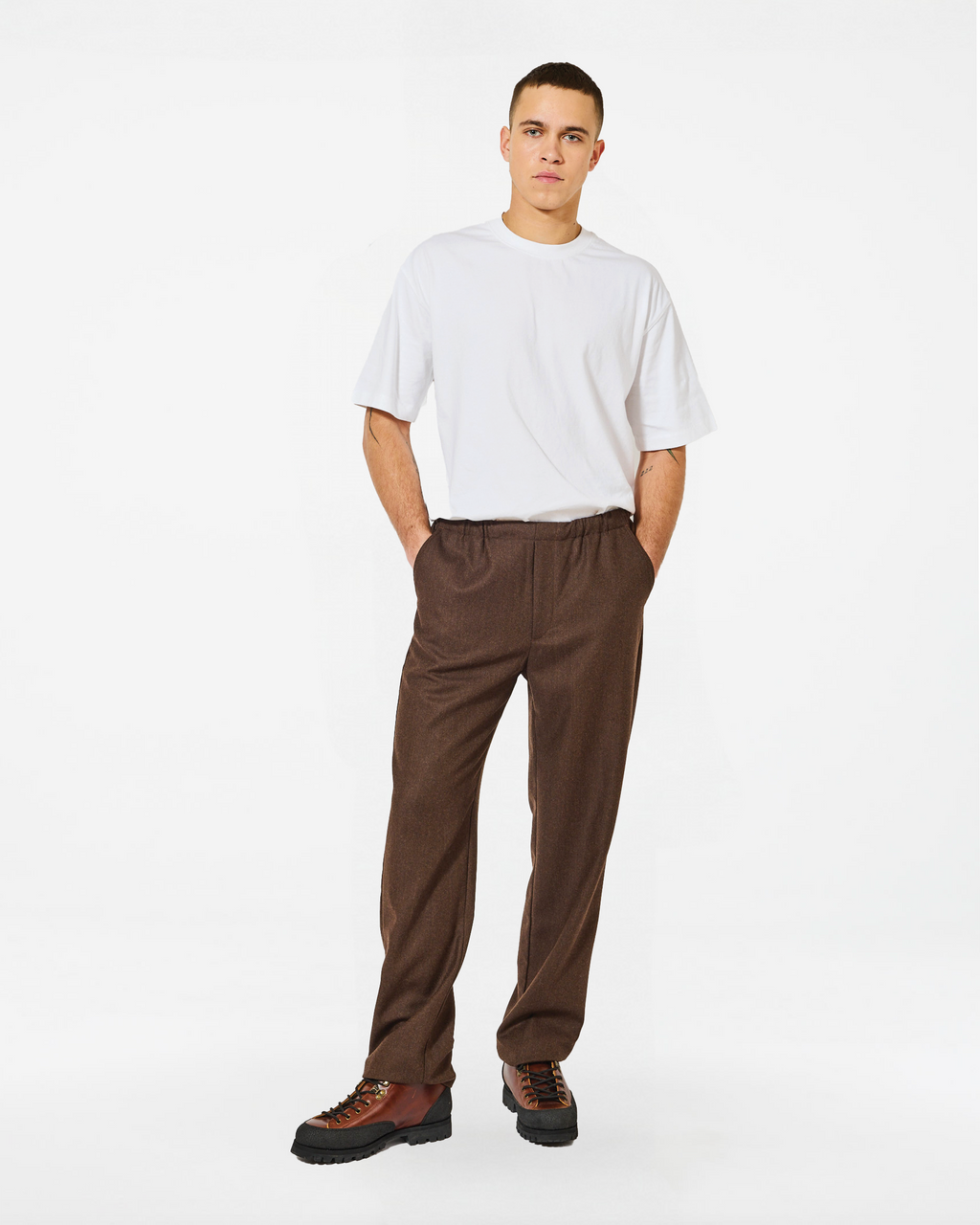 JACOB MARZ BROWN PANTS