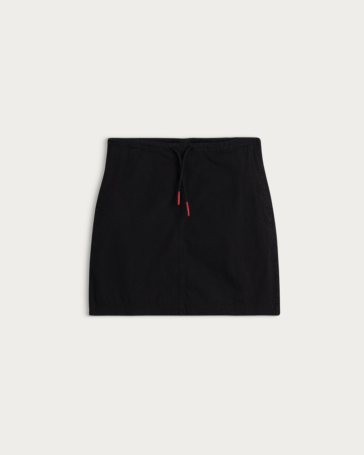 KAIA RIPSTOP BLACK SKIRT