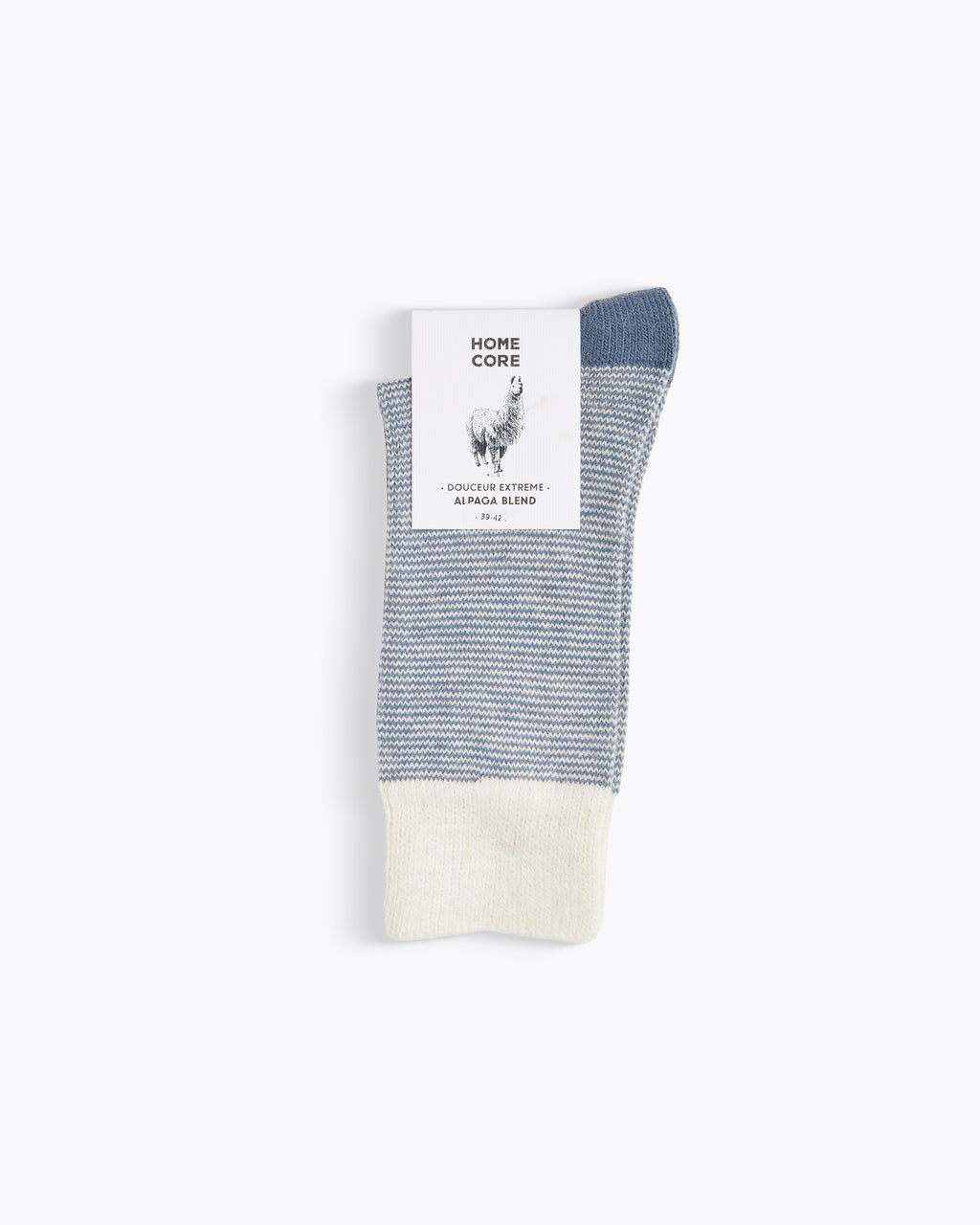 LAMBSWOOL SOCKS STRIPES BLUE