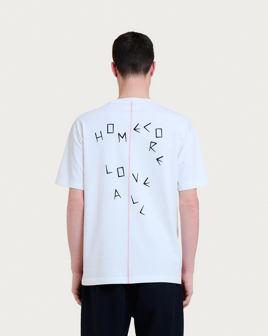 T-SHIRT LOVE ALL TEE WHITE-RED