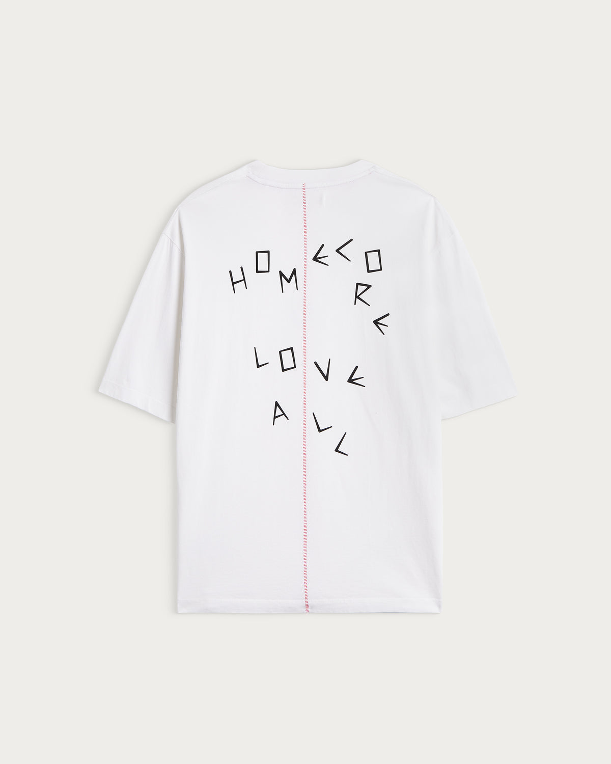 LOVE ALL TEE WHITE-RED T-SHIRT