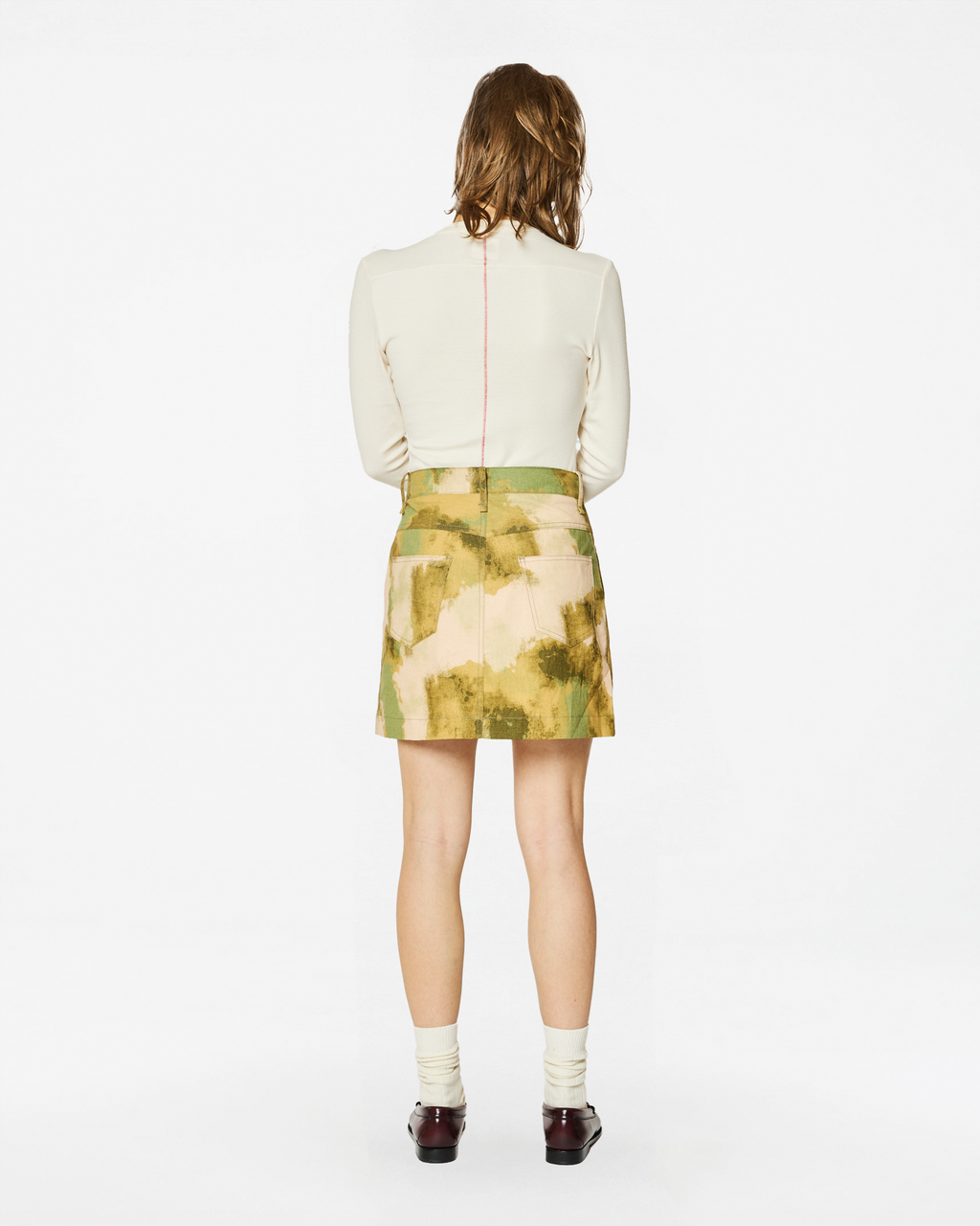 LUCIE LIMA BROWN-GREEN SKIRT
