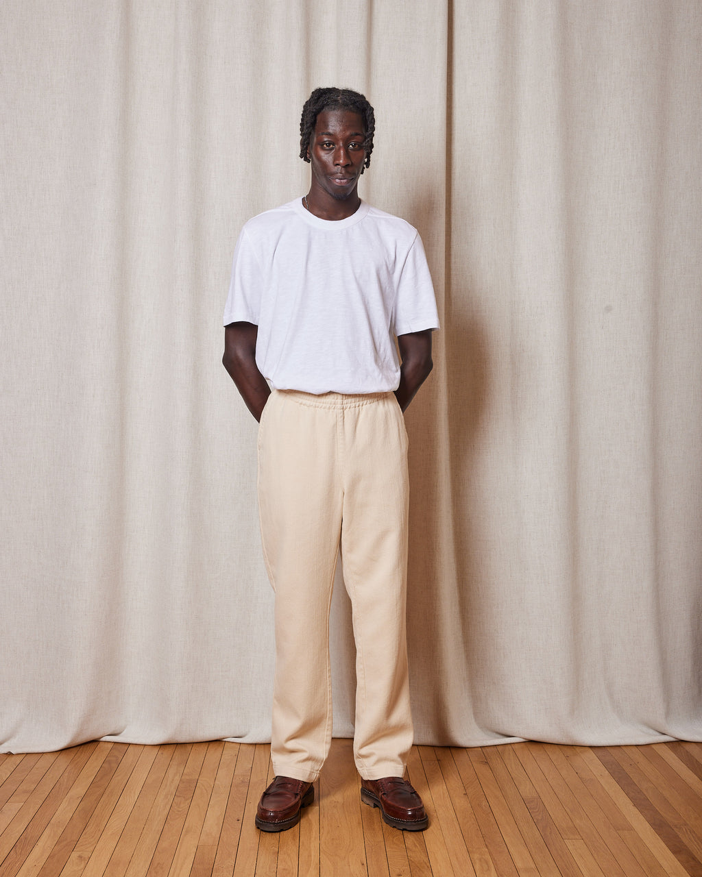 MAJI RUST PANT CREAM PANTS