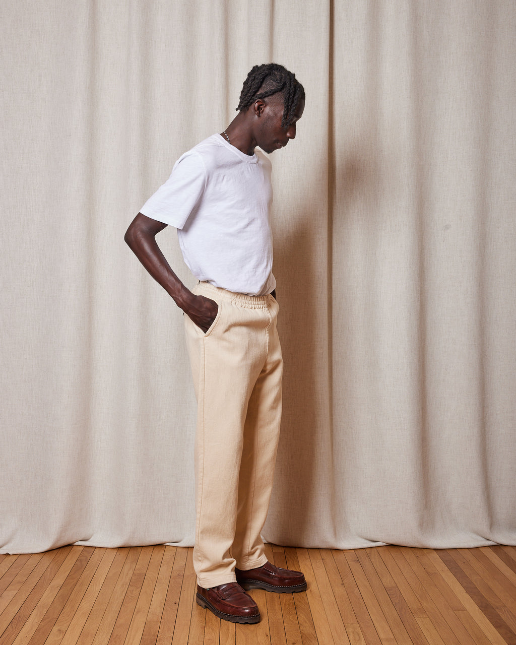 MAJI RUST PANT CREAM PANTS