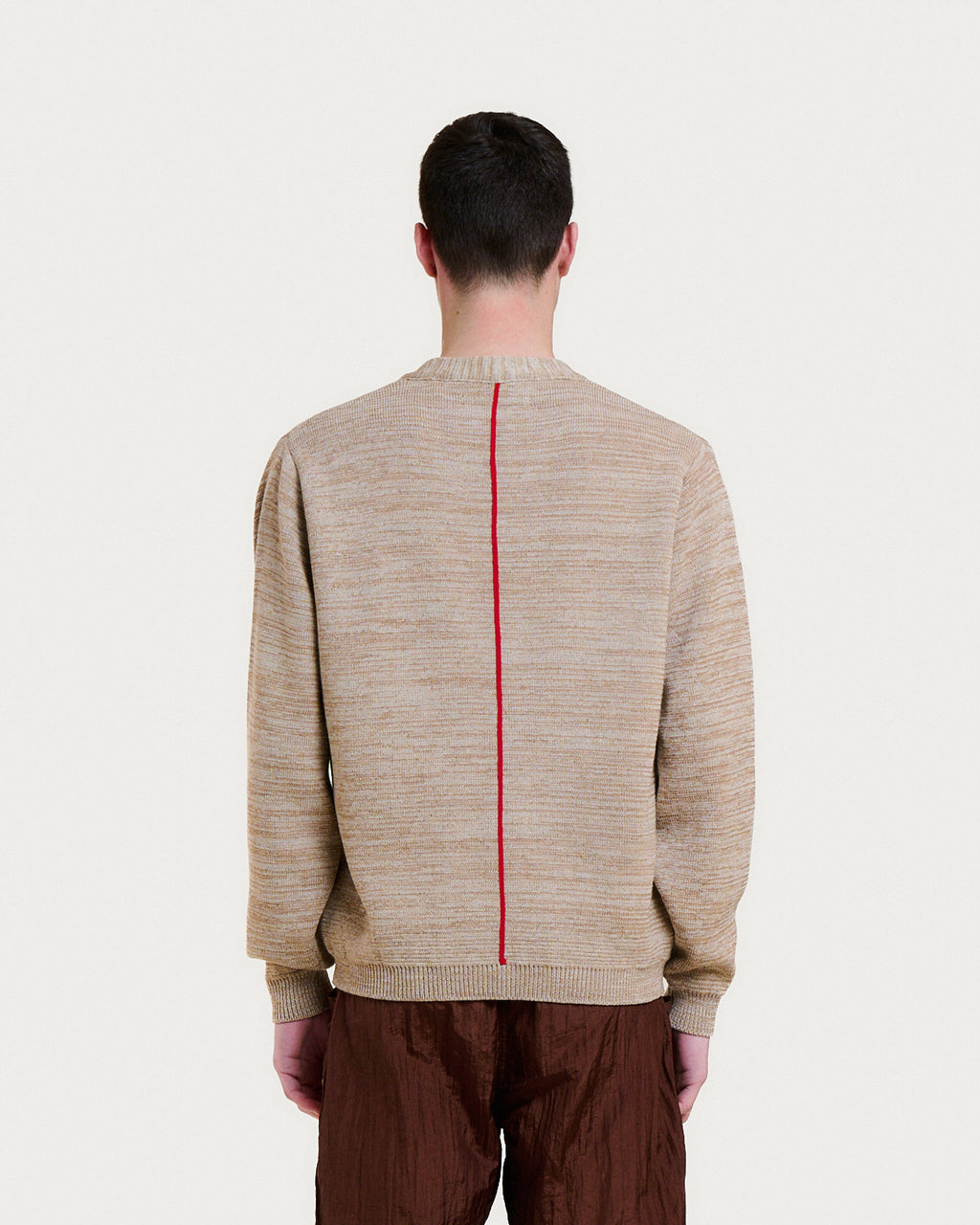 CARDIGAN MANOLO MERINO BEIGE MELANGE
