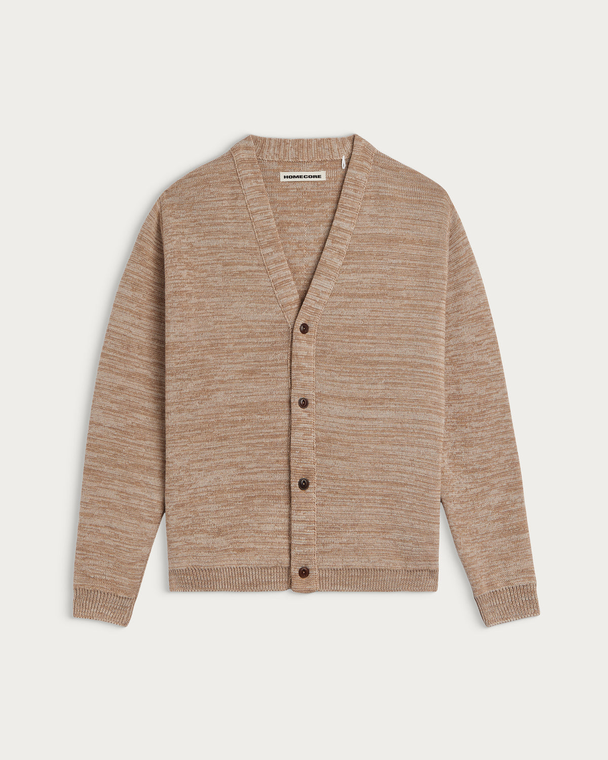 CARDIGAN MANOLO MERINO BEIGE MELANGE