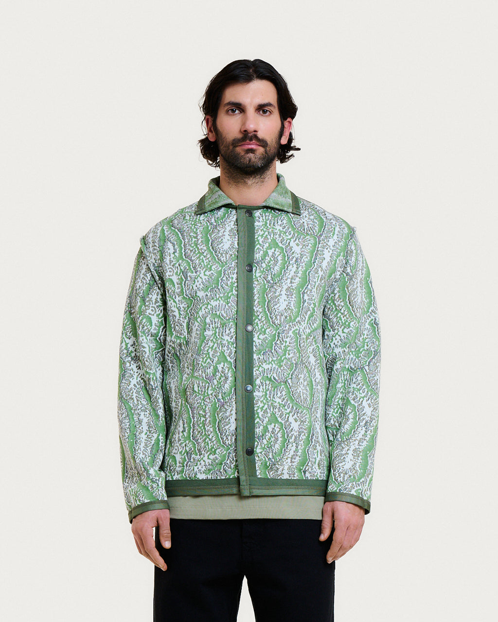 MAS CORAL GREEN MULTI JACKET