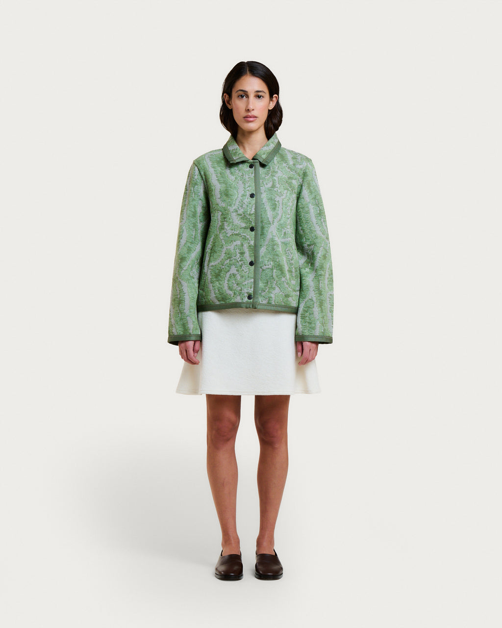 VESTE MIA CORAL GREEN MULTI