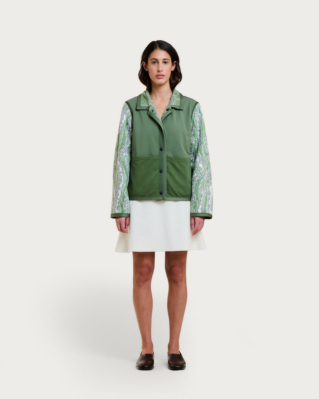 VESTE MIA CORAL GREEN MULTI