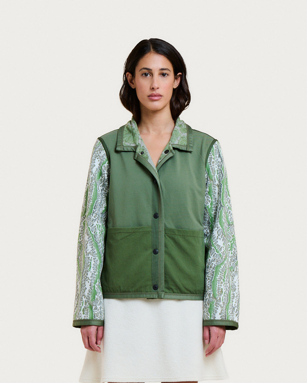 VESTE MIA CORAL GREEN MULTI