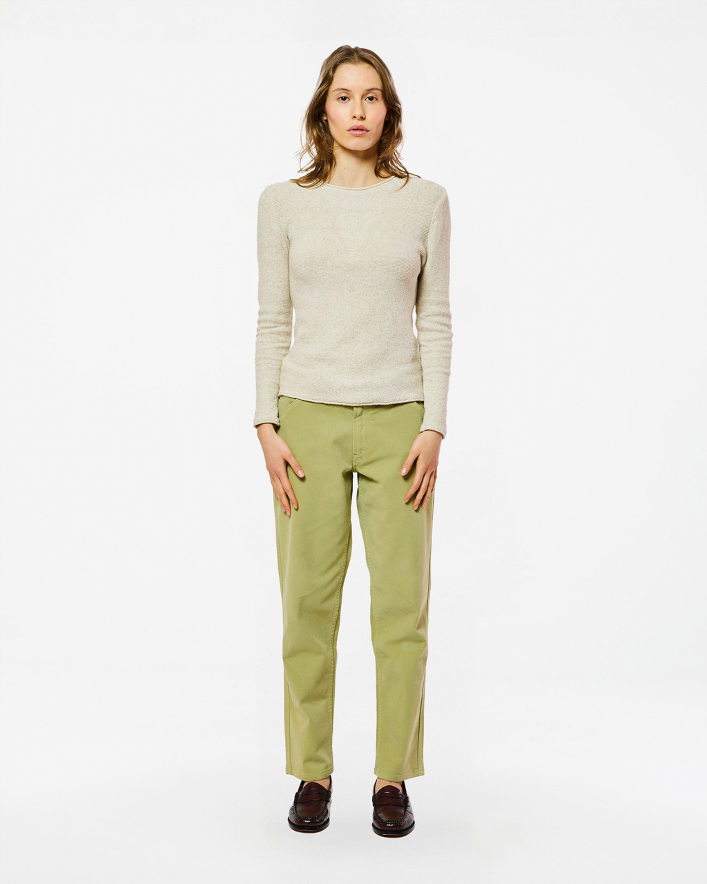 PULL NYX LINEN ECRU