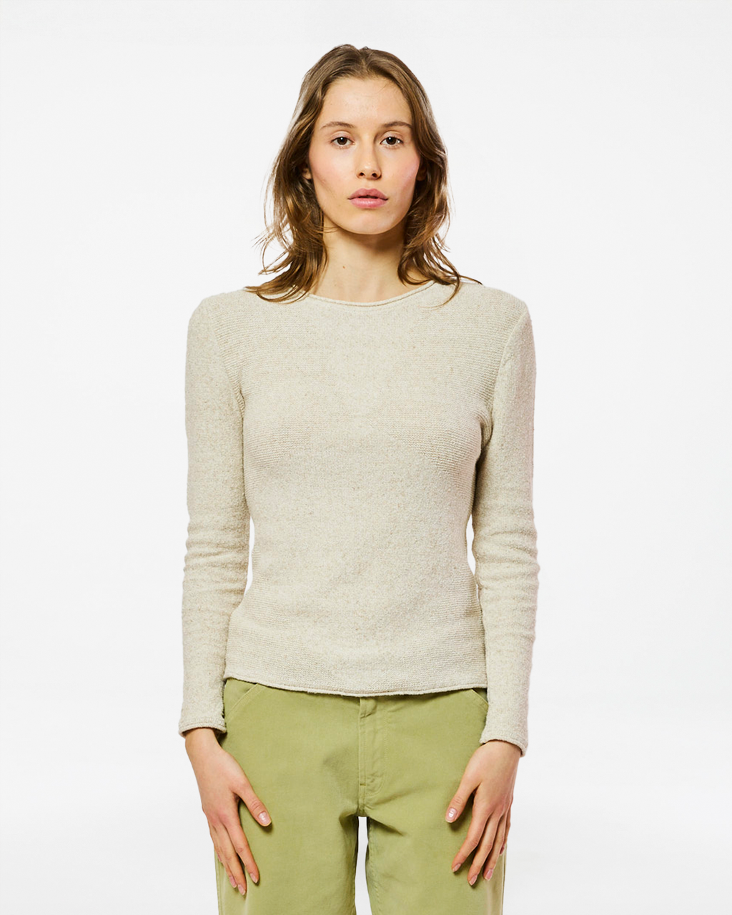 PULL NYX LINEN ECRU