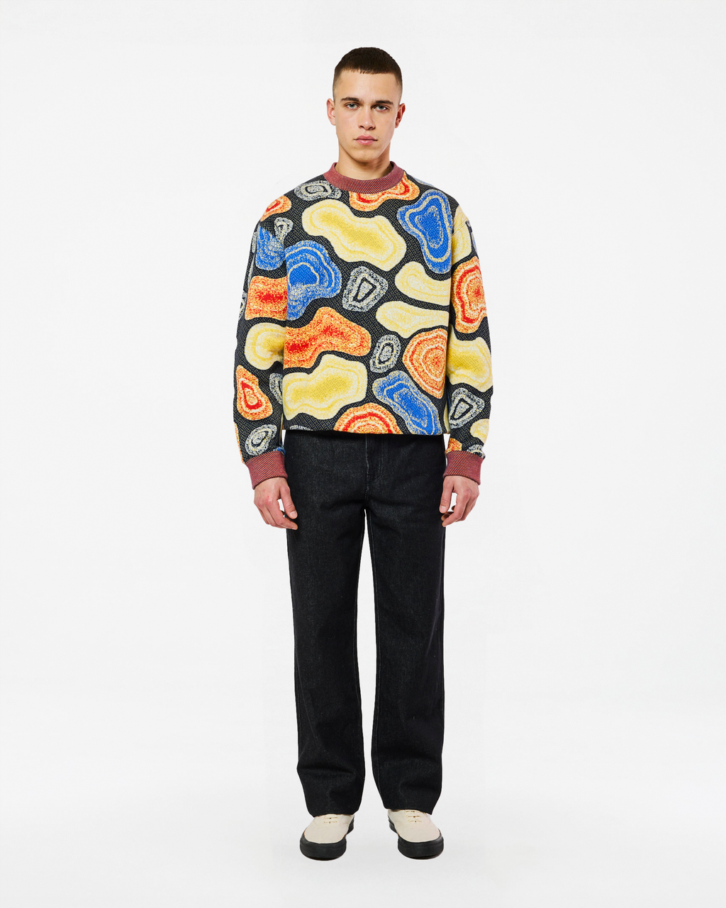 PAC GOLGI NAVY-MULTI SWEATSHIRT