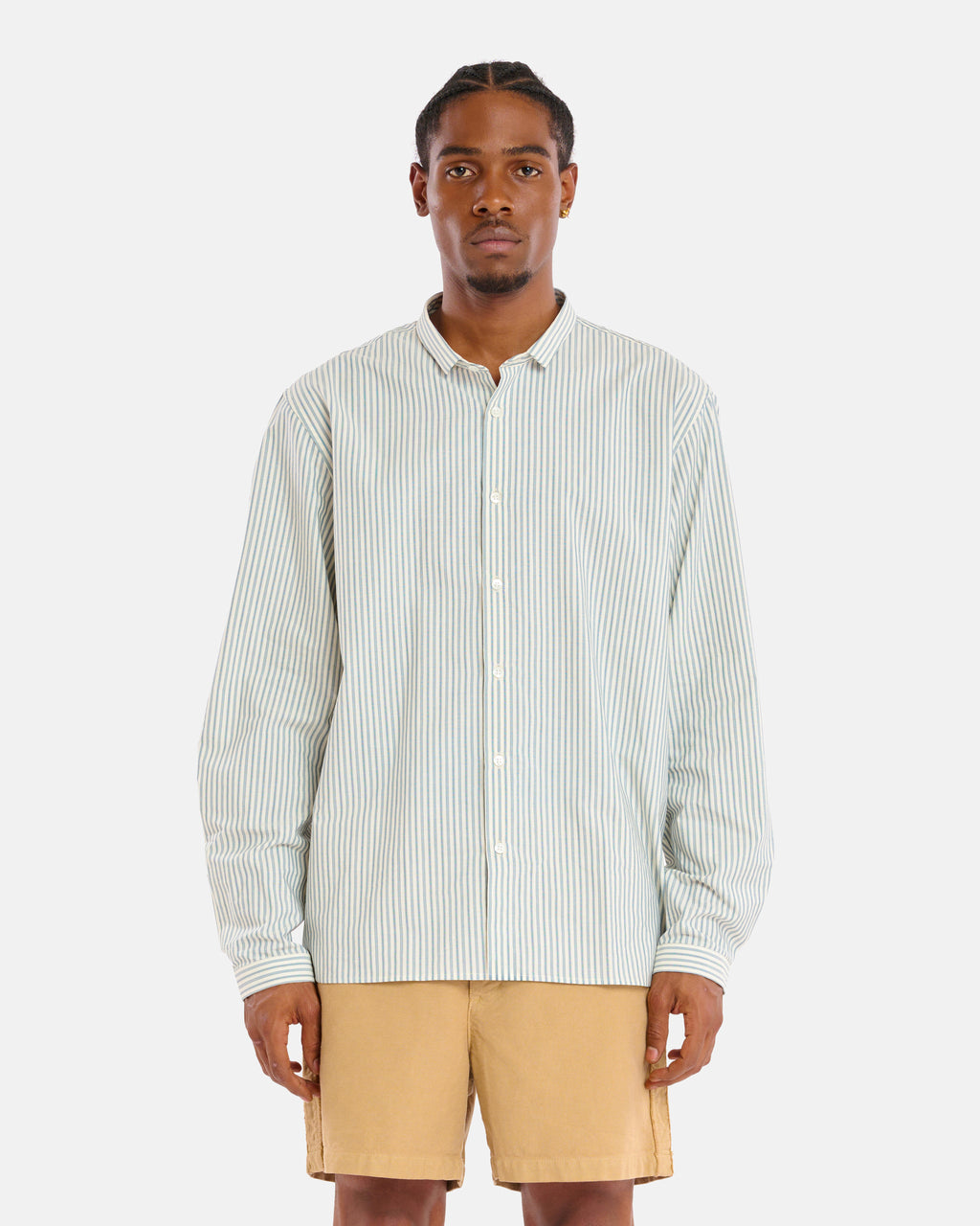 CHEMISE PALA BARRE ECRU-BLUE