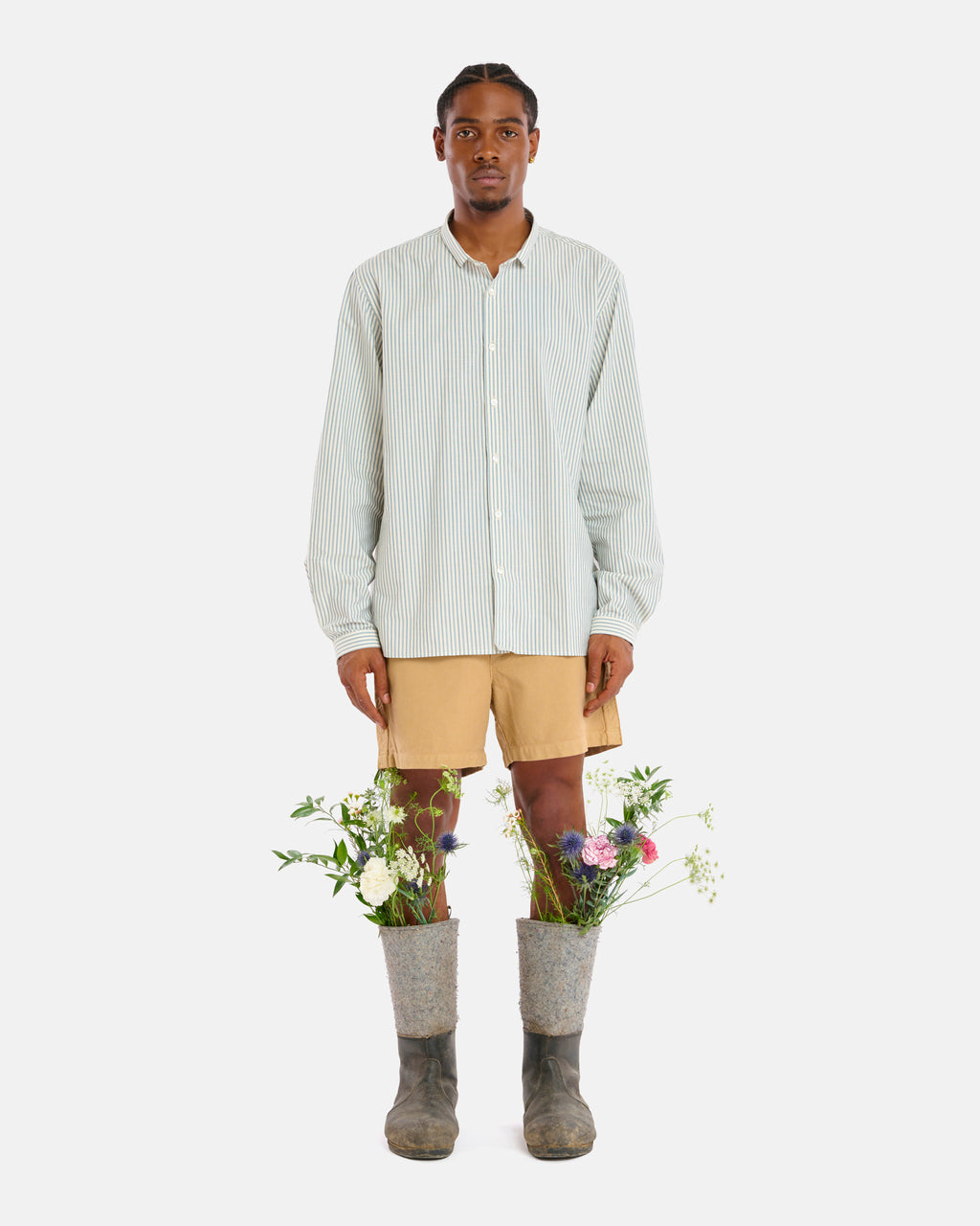 PALA BARRE ECRU-BLUE SHIRT