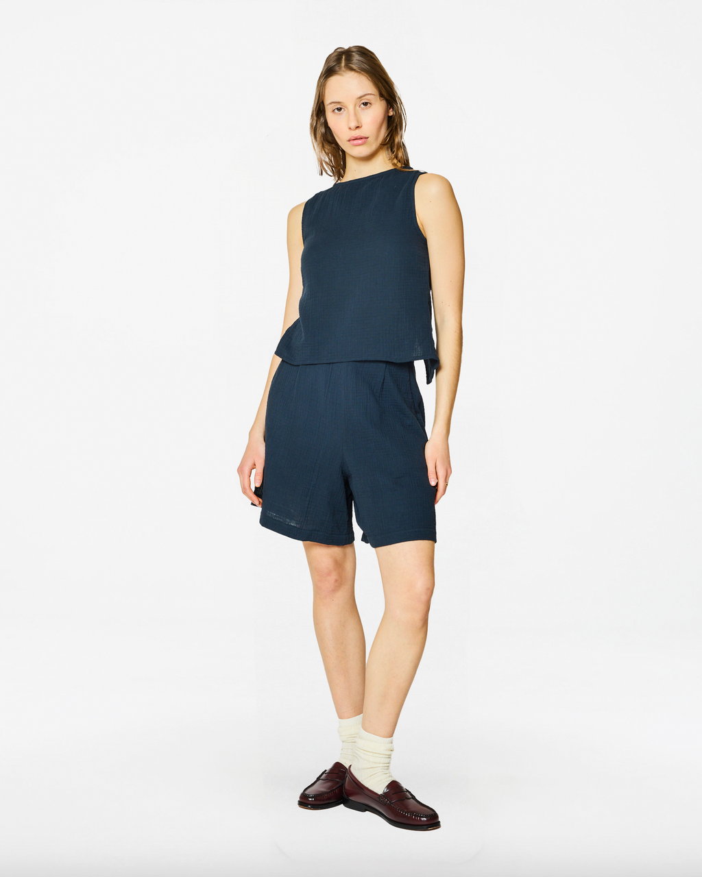 POLINA DARK NAVY TOP