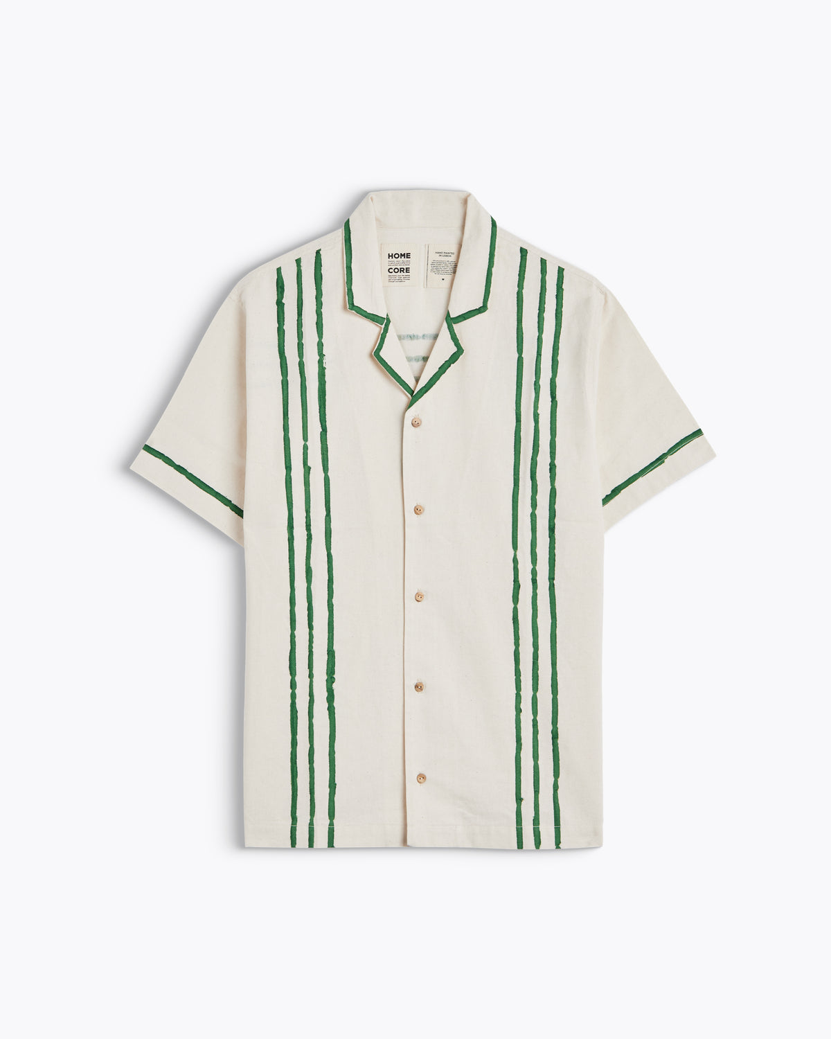 PRAIA SHIRT GREEN STRIPES