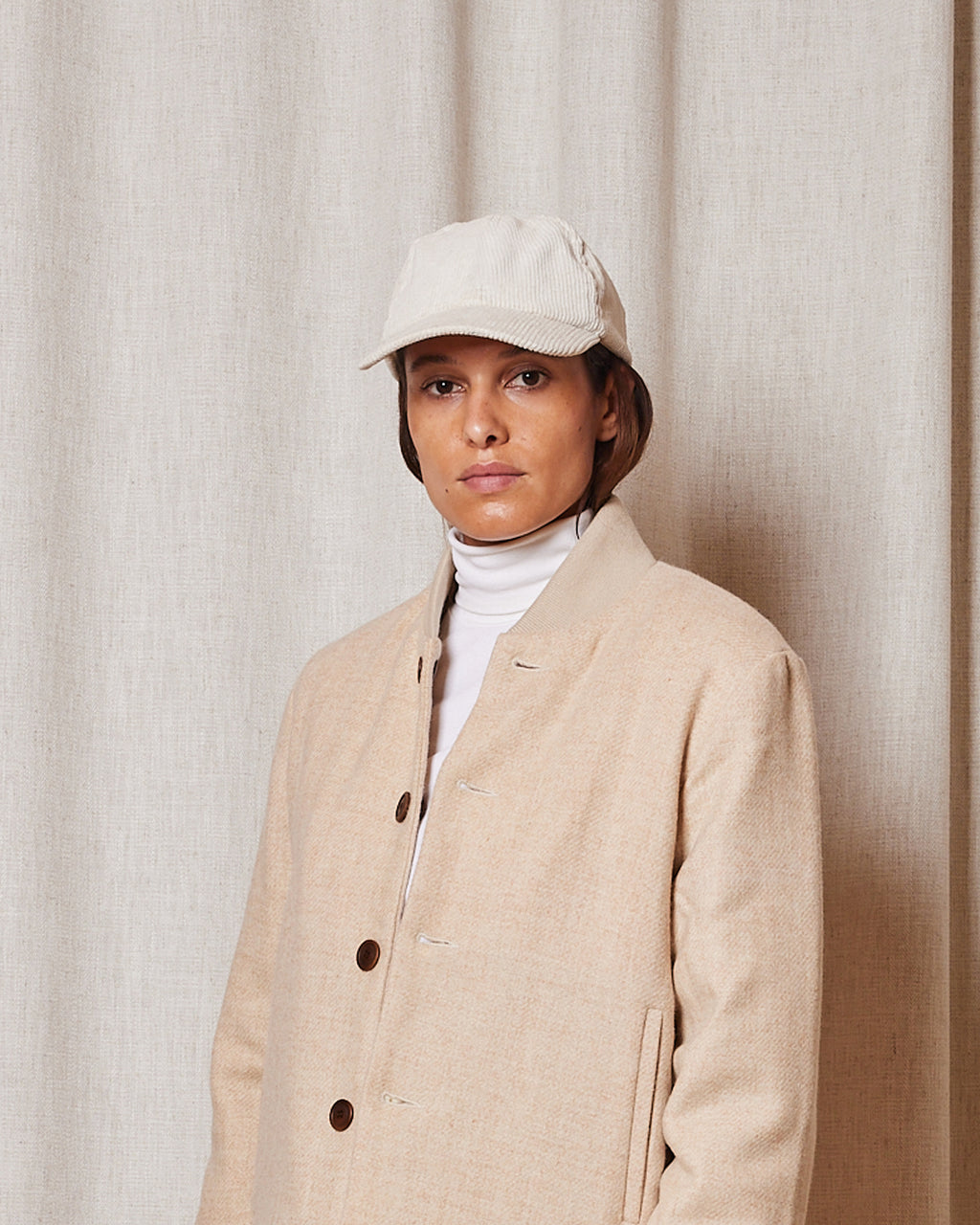 CASQUETTE BARRY CORD ECRU