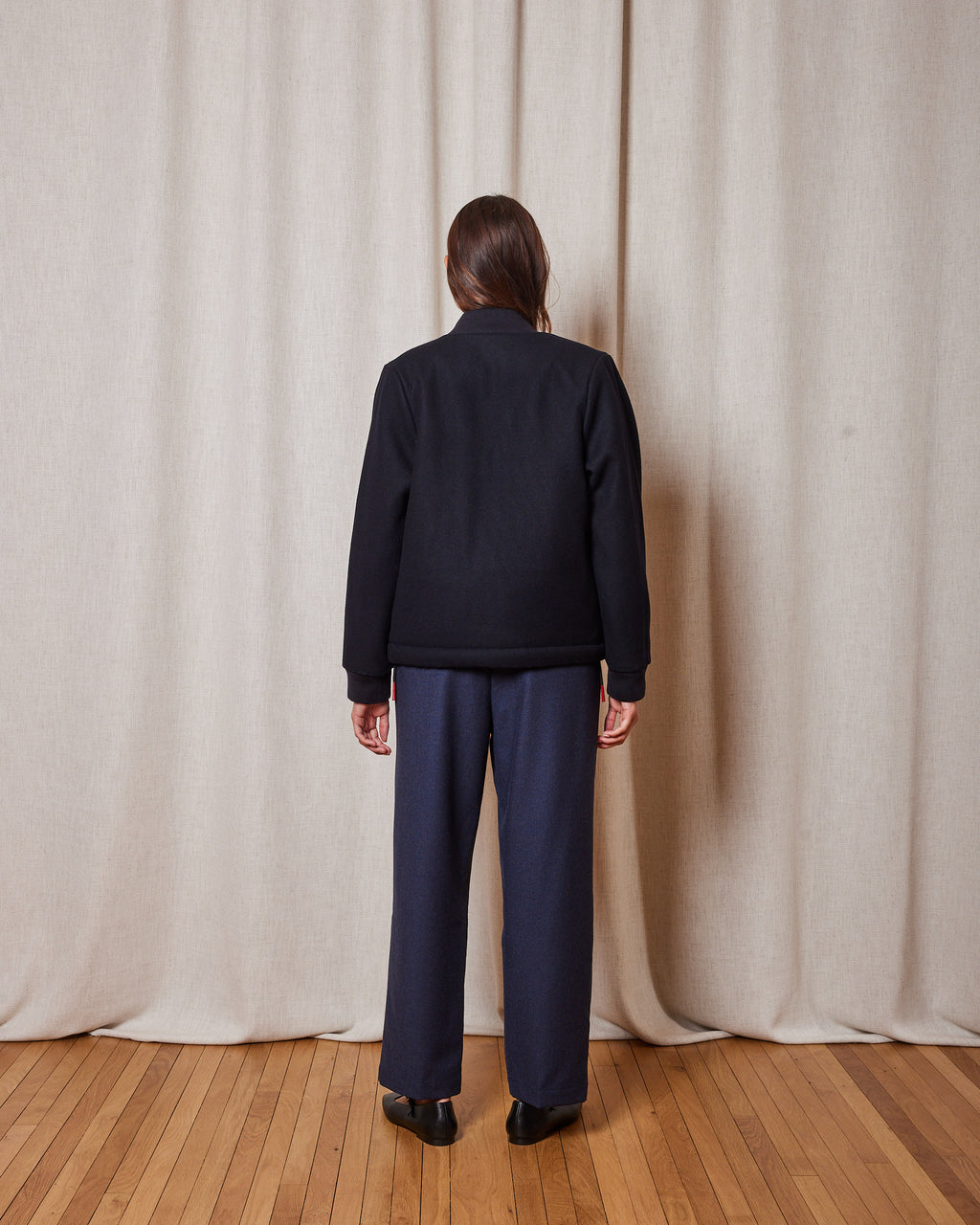 PRUNE MELT NAVY JACKET