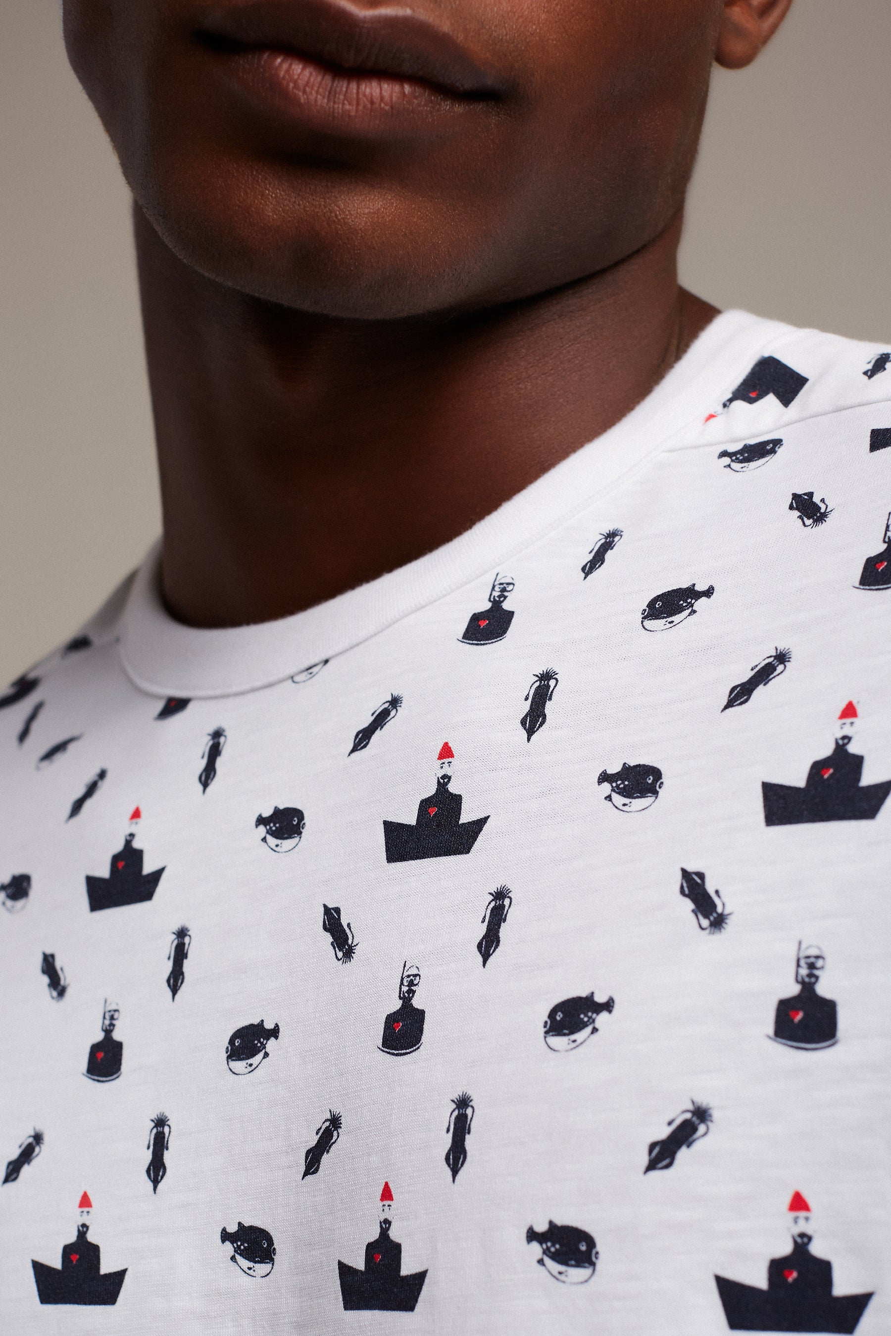 RODGER BIO COUSTEAU WHITE/NAVY