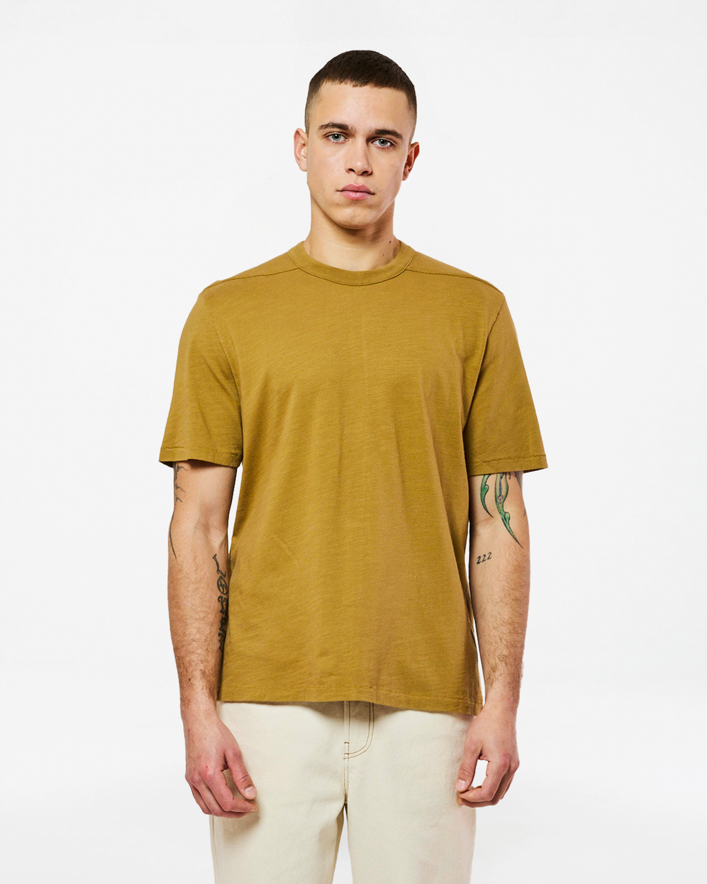 RODGER H GOLDEN BROWN T-SHIRT