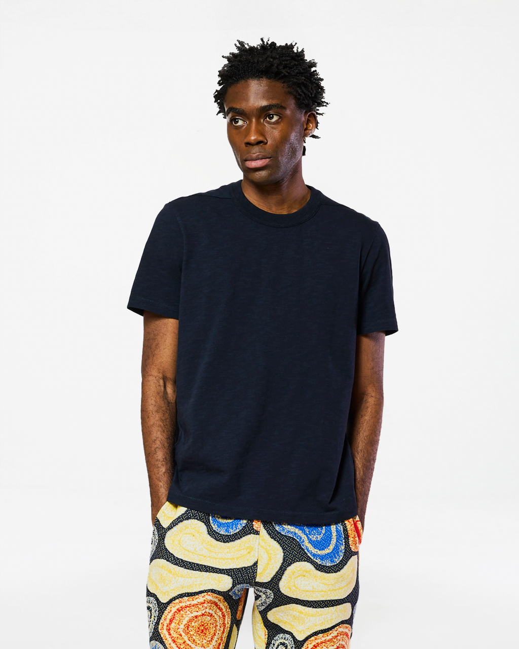 RODGER H NAVY T-SHIRT