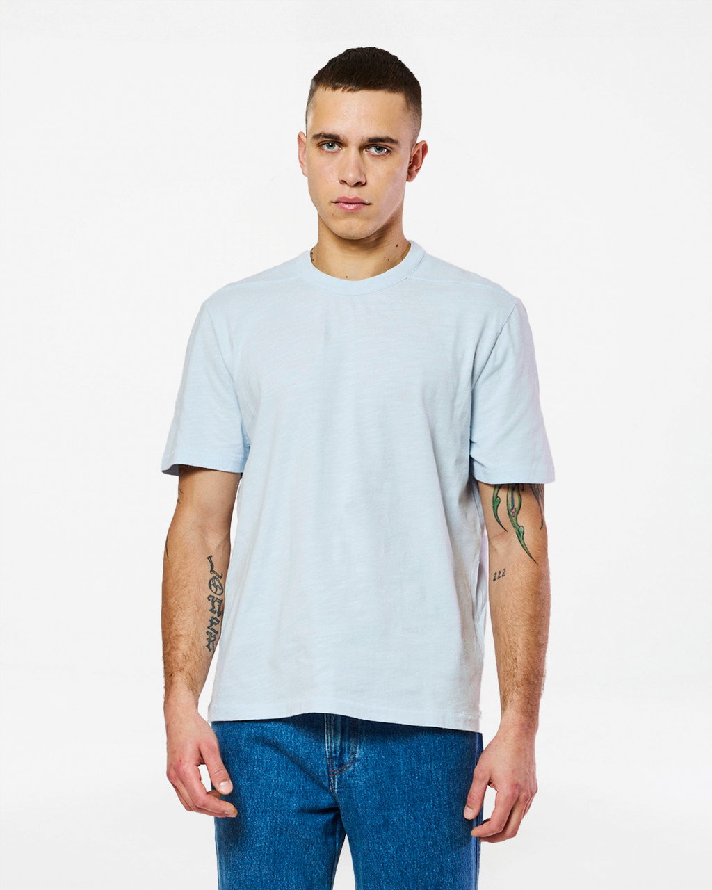 RODGER H PASTEL BLUE T-SHIRT