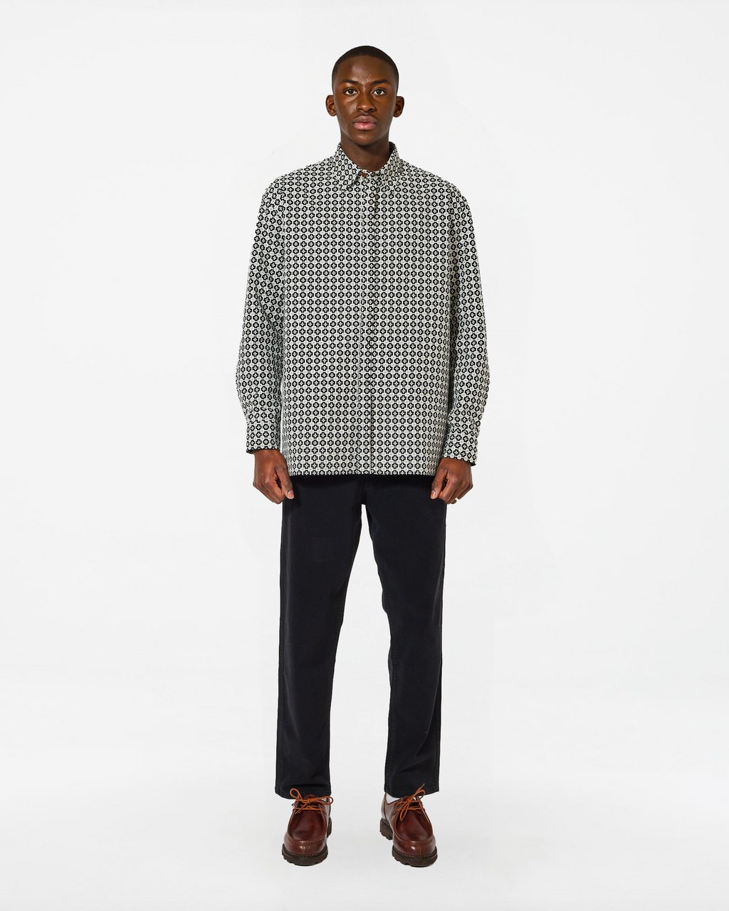 SHADOW DELOS SHIRT BLACK-WHITE